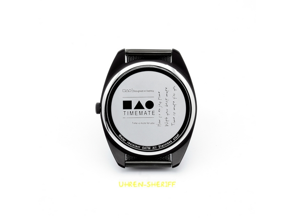 Einzeigeruhr von TIMEMATE - Mate 101 - Triple Deep Black